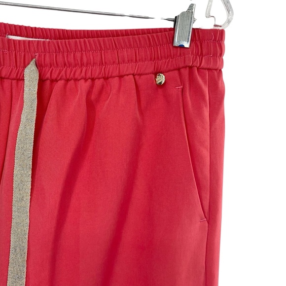 Naracamicie Italian Designer Wide Leg Drawstring Palazzo Trouser Pants - Picture 2 of 5